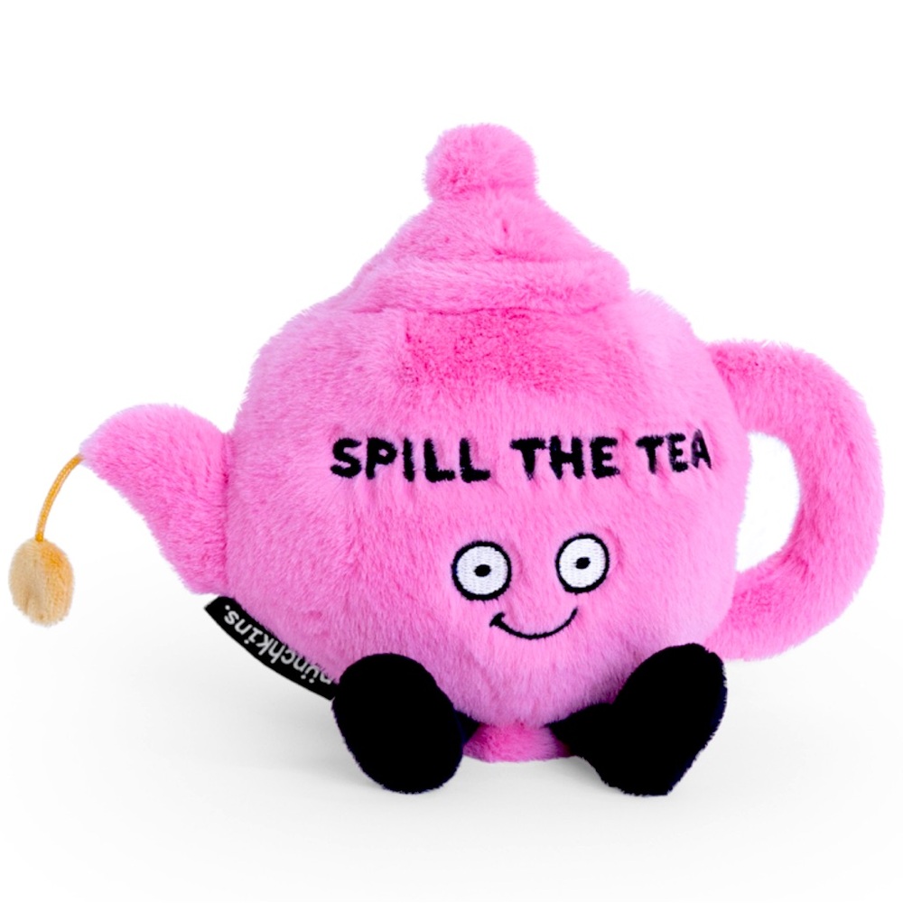 Punchkins Teapot "Spill The Tea" Plush Toy - NWT